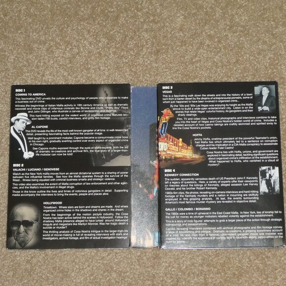 La Cosa Nostra Mafia: An Expose 5 DVD Box Set Complete Metal Case Collectible - Picture 12 of 16